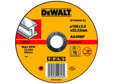 Отрезной круг DeWalt DT 42400. Купить диск. Металл. Цена ф150х22.2х3мм