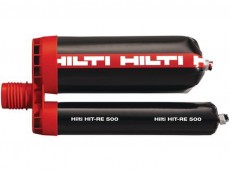 Химический анкер Hilti HIT-RE 500. Анкер для бетона объемом 500 мл. Купить двухкомпонентный клей капсулу для работы. Применение. Свидетельство. Цена